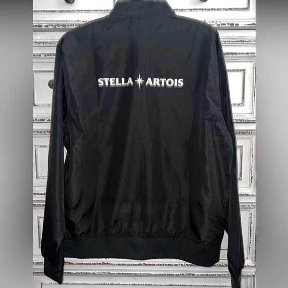 New! Black bomber jacket men’s L lightweight full zip - Picture 9 of 16